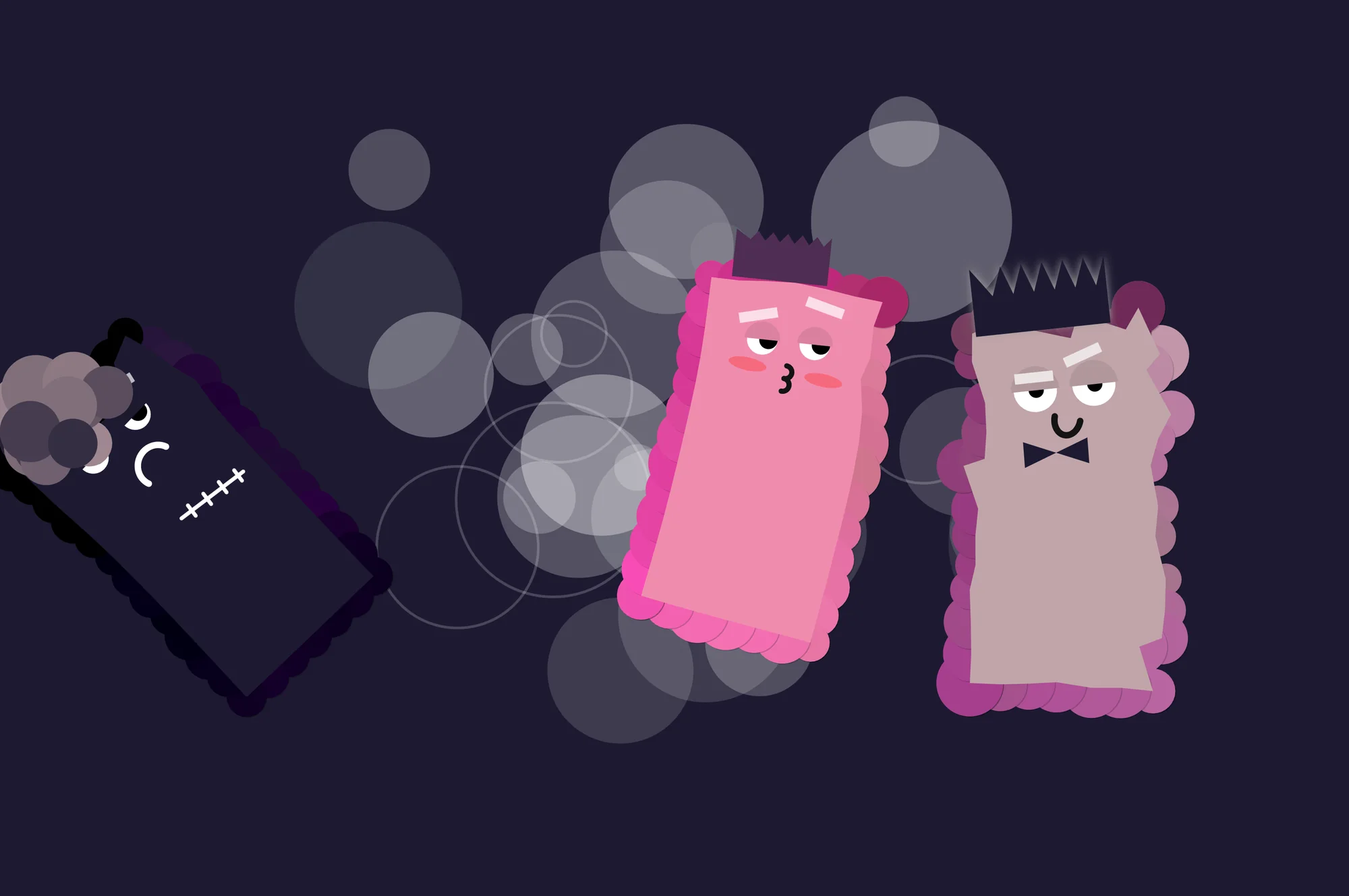 CryptoPochi, Purple bubbles, three of them
