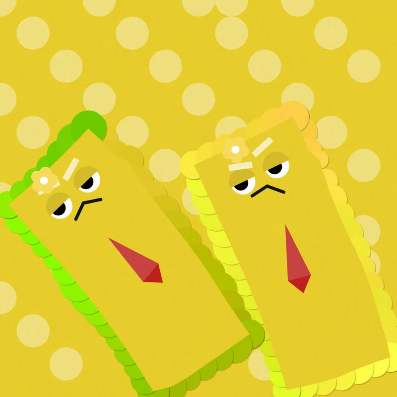 CryptoPochi #731: The last: two of them, Playful palette, dots, a flower, grumpy