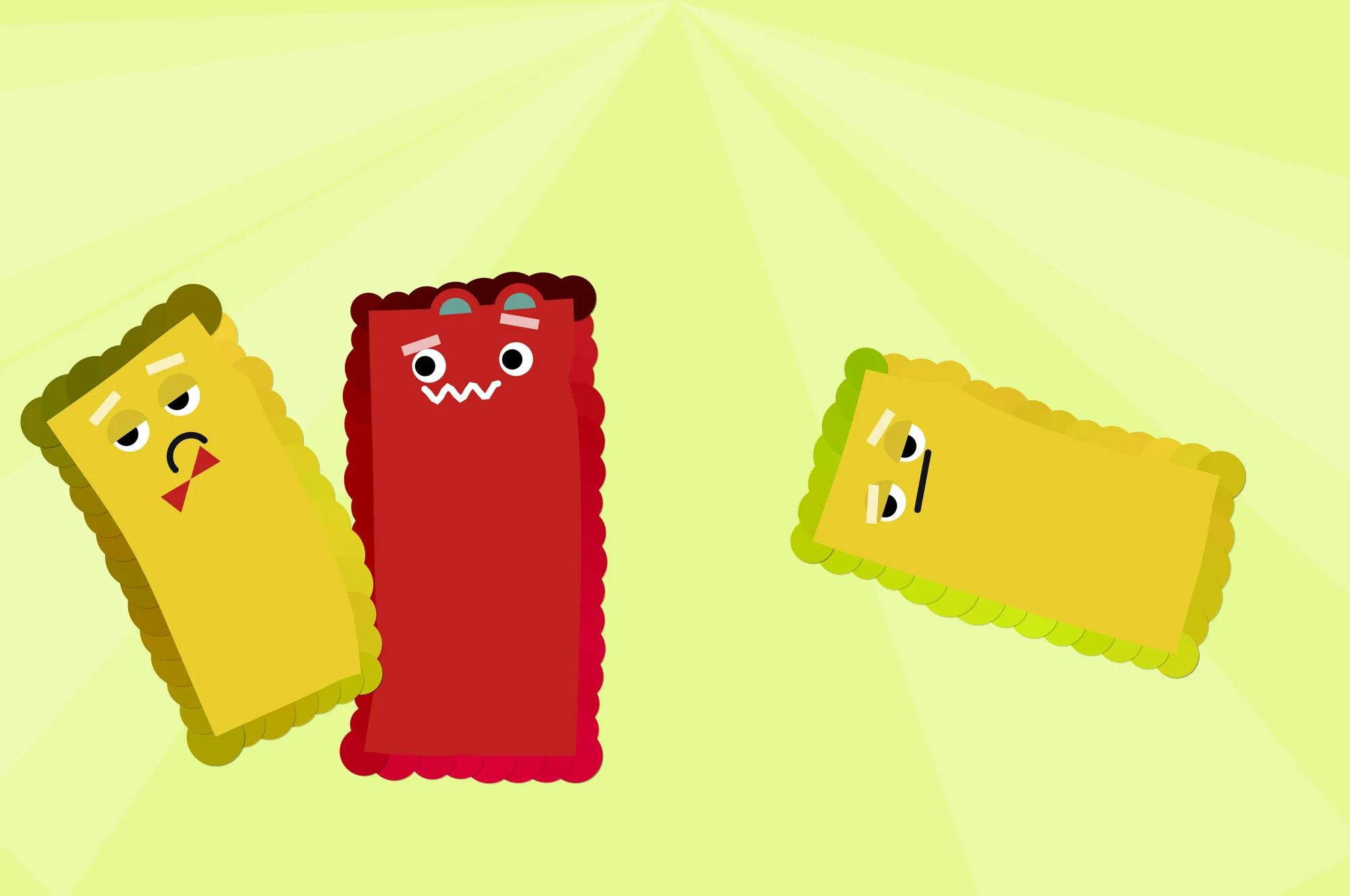CryptoPochi, Three on yellow-green rays