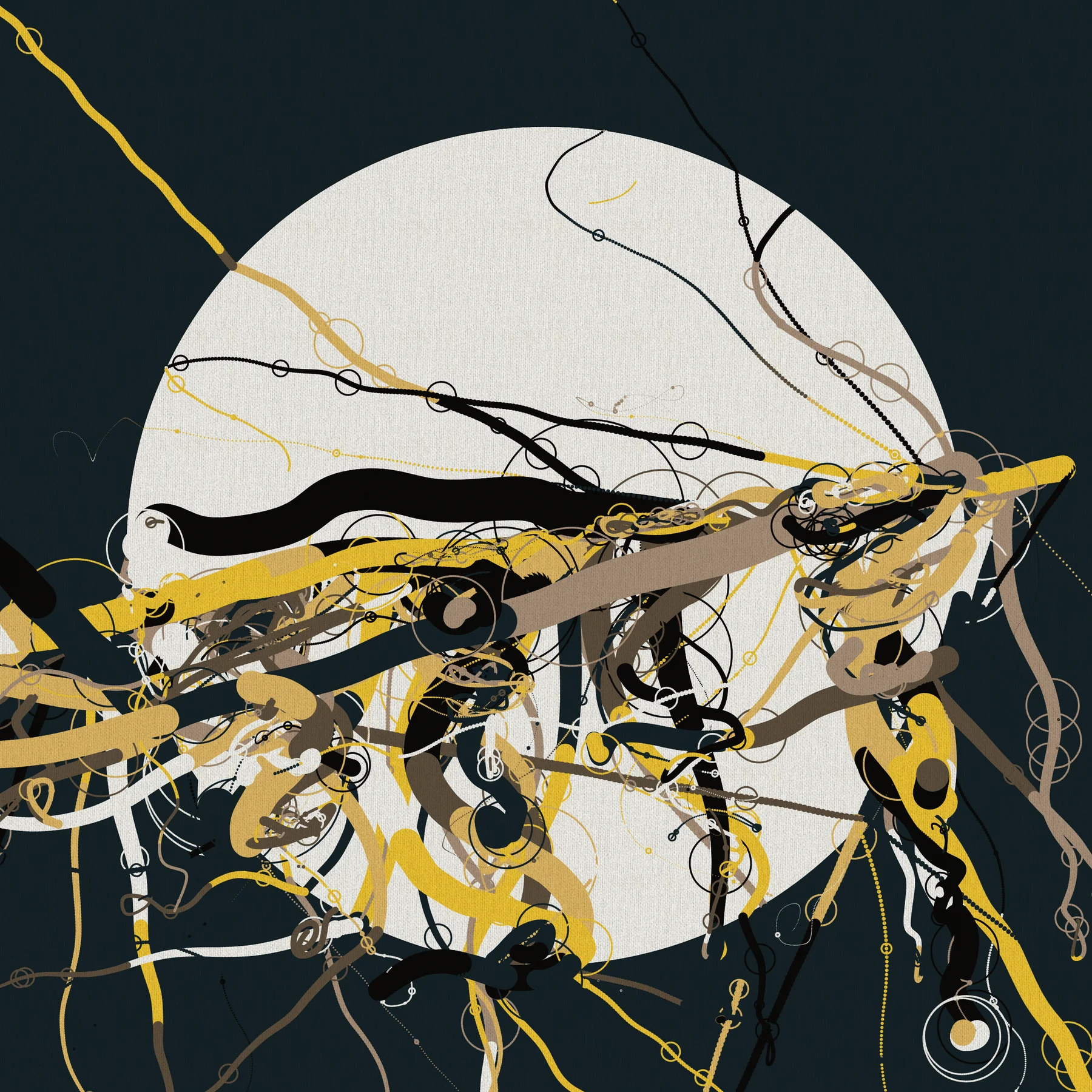 Electriz #0: A full moon hugged by particles: Earth, angular division, chaos 7