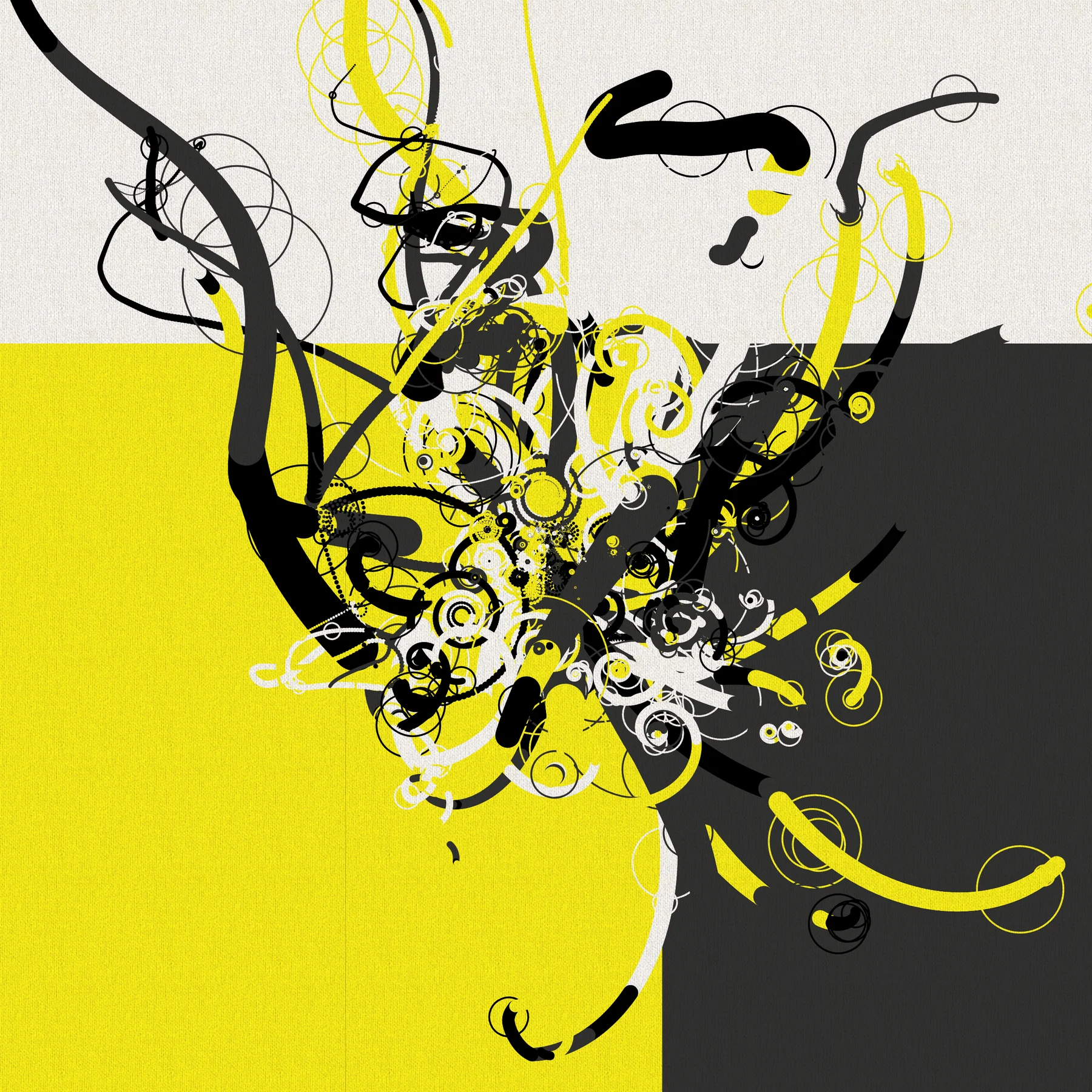 Electriz #7: Taxi, chaos 6: a yellow and a grey field