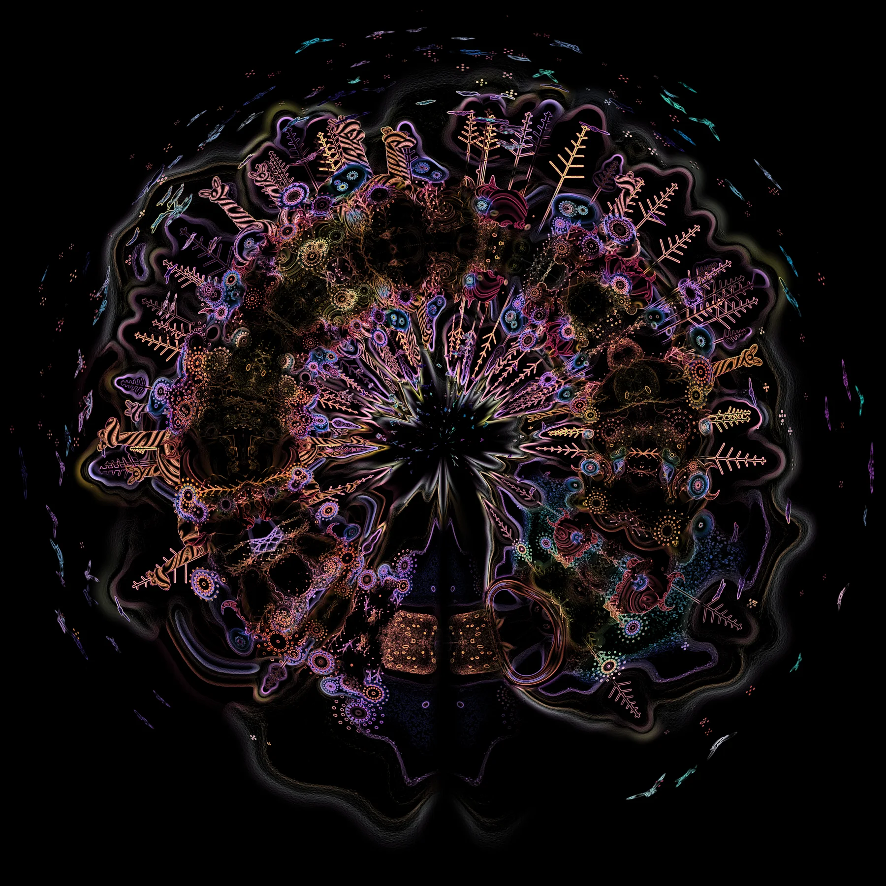 The Pier-2 floor picture: Summer, growth: data spreads like vines and creatures take shape