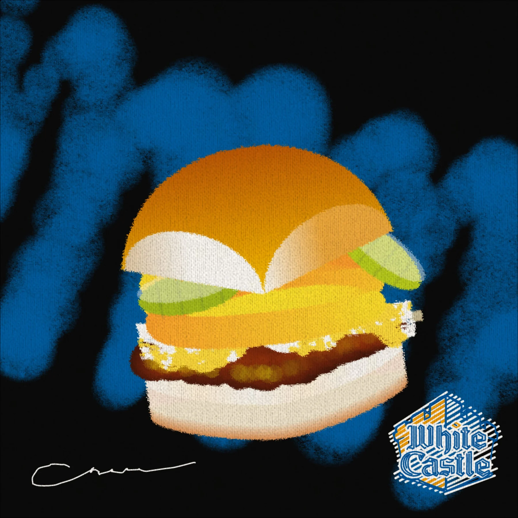 Sliderverse #76: A brush background in the Vibrant palette