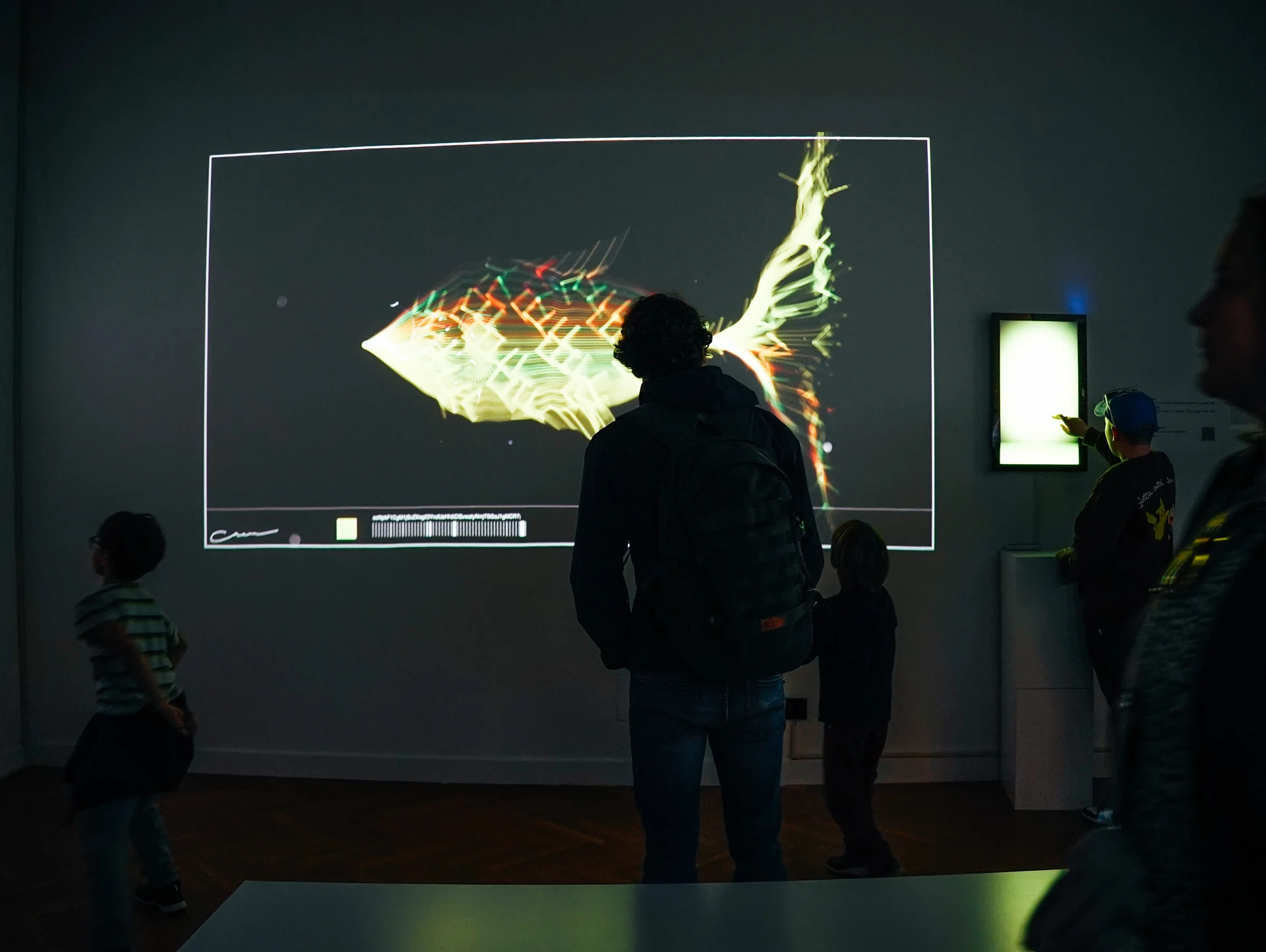 Soul Fish on site: Venice: a golden fish and visitors