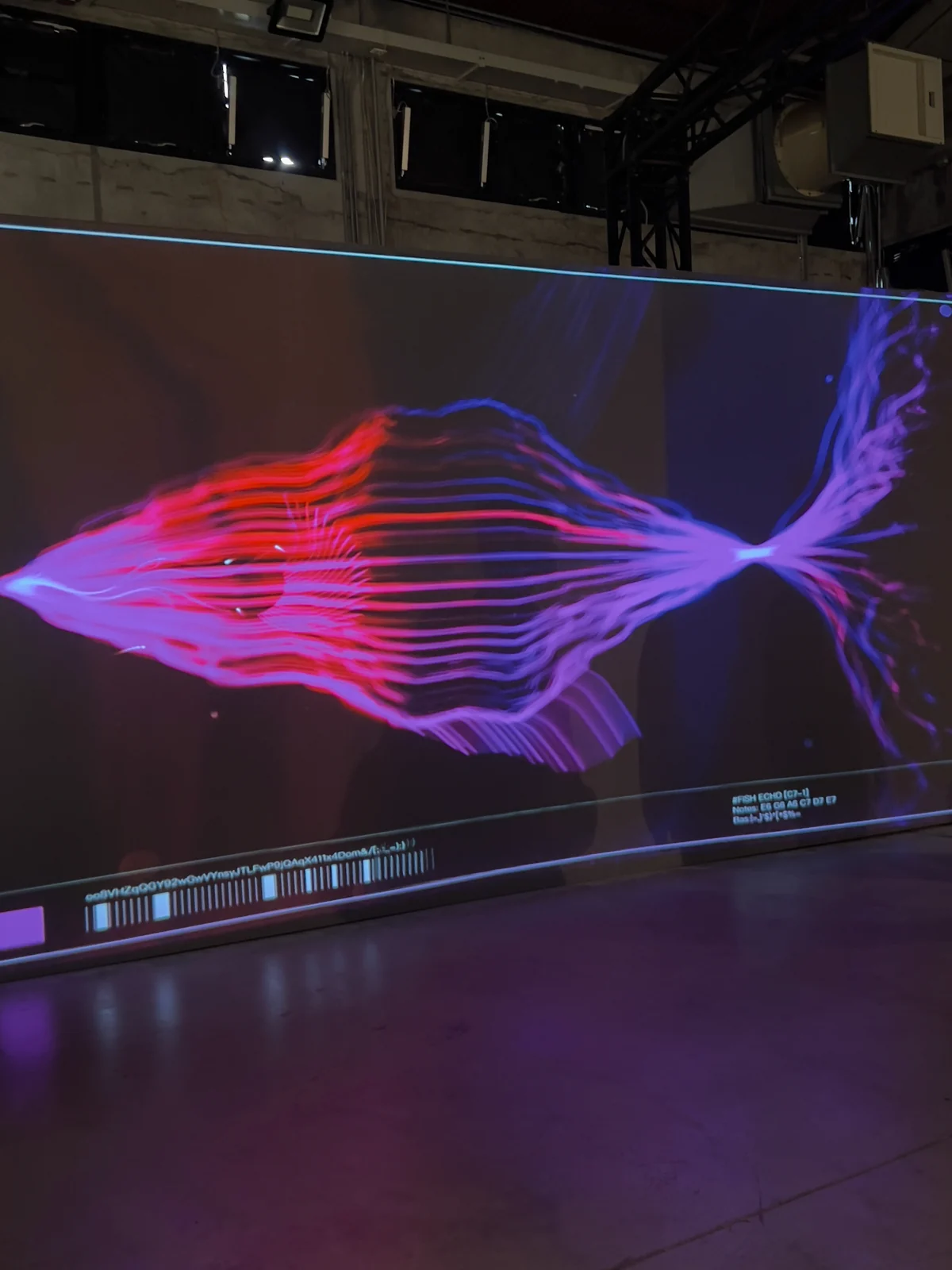 A red and violet fish