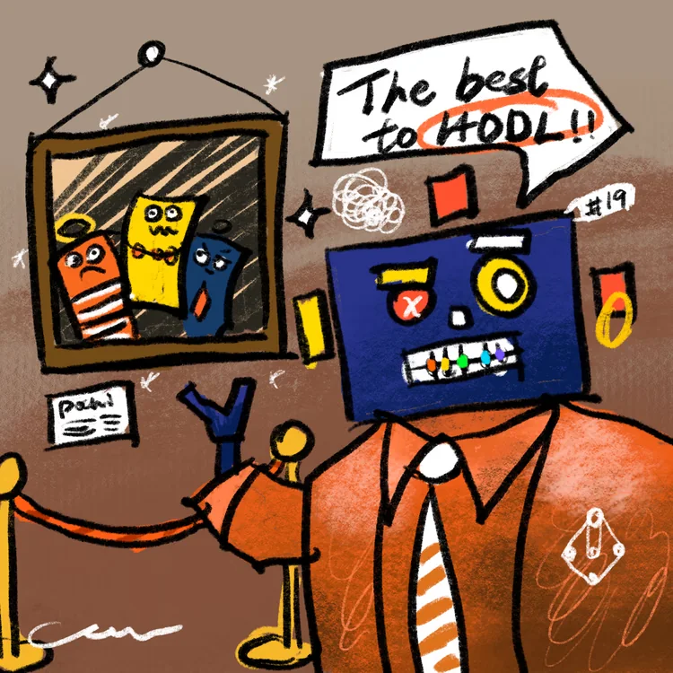 Hand-drawn Craft Ham #19 The best to HODL