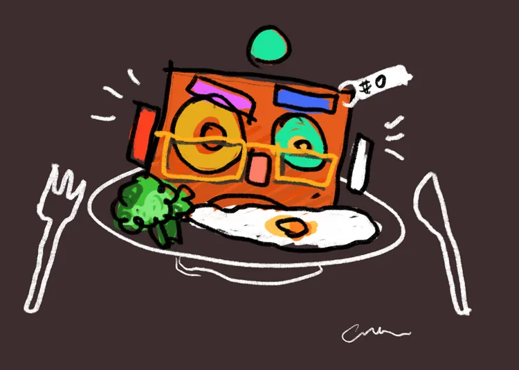 Hand-drawn Craft Ham #0 Ham breakfast
