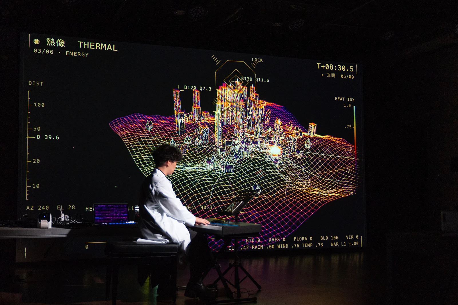 The Last Input rehearsal: the city and terrain under the thermal lens