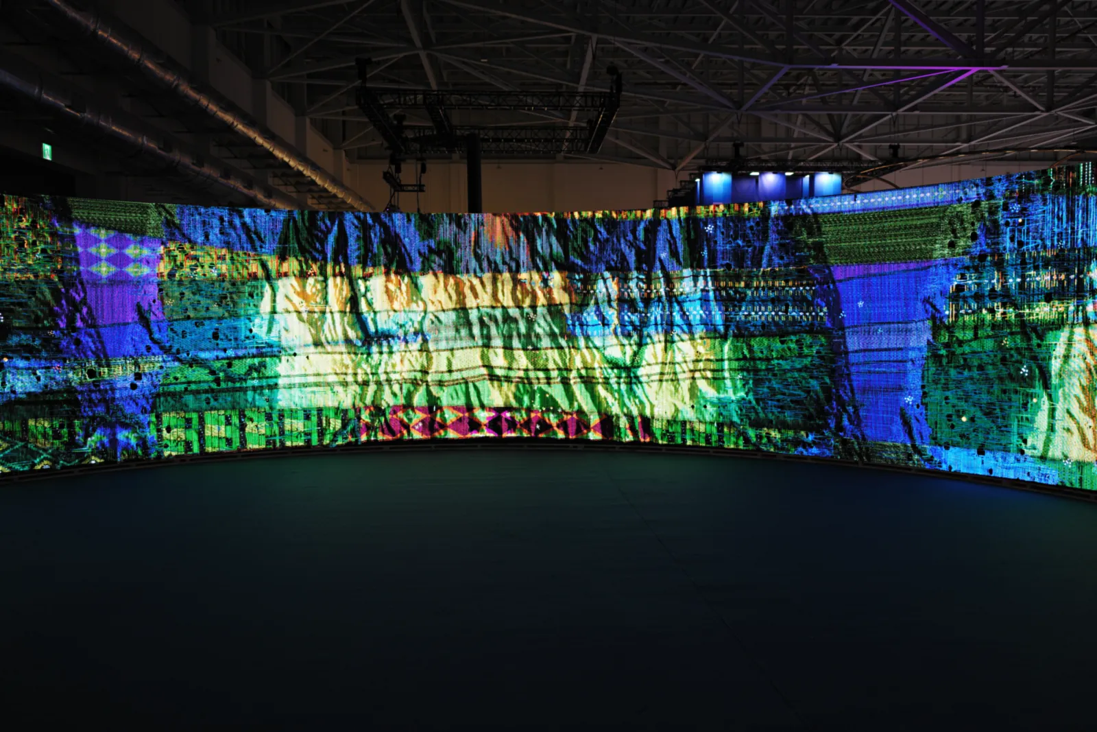 Woven Land, Woven River on site: The far side of the ring